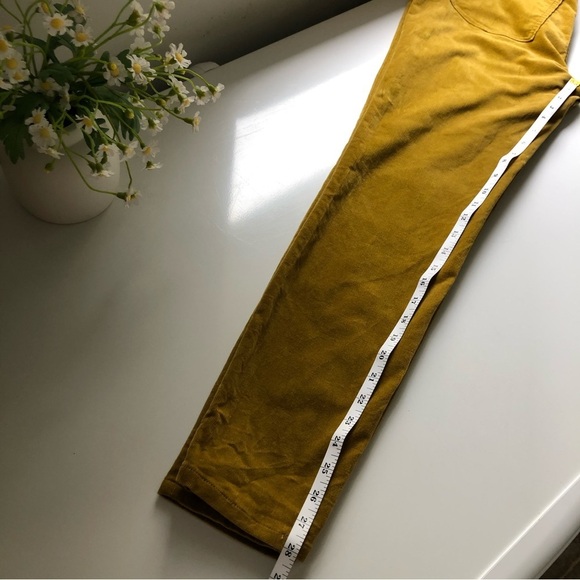 SOFT SURROUNDINGS Women’s Corduroy Mustard Skinny High Waisted Size 6 - Picture 10 of 14